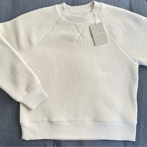 Everlane ReNew Fleece Raglan Sweatshirt size Large